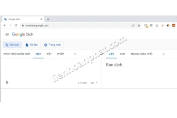 Công cụ dịch mọi thứ tiếng ra Tiếng Việt của trình duyệt website