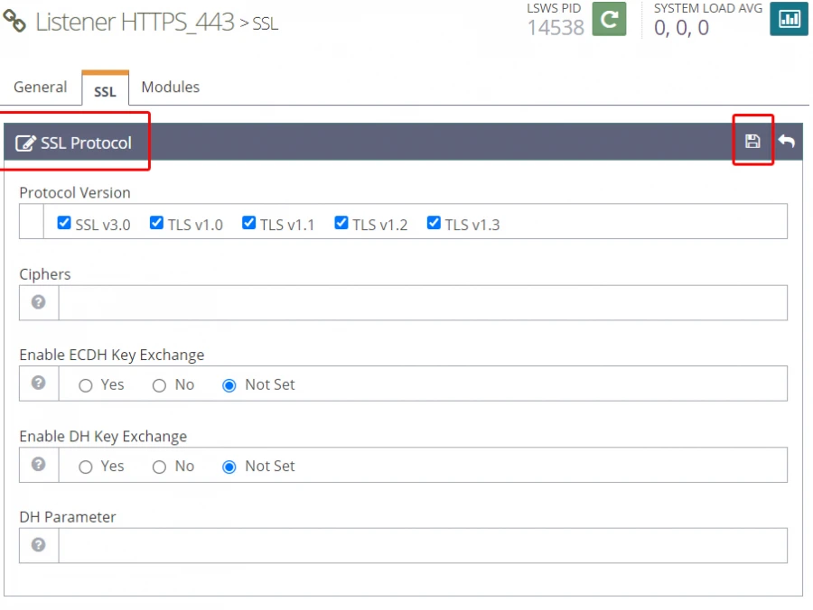 kích hoạt http/3 trên openlitespeed