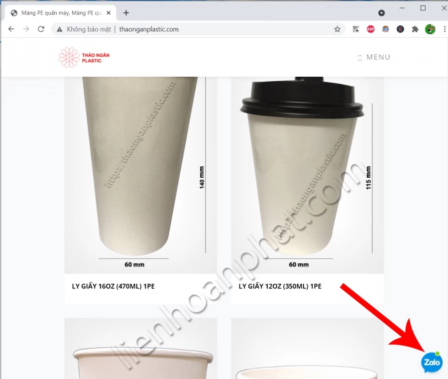 tích hợp zalo chat vào website